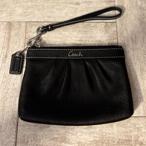 Coach pleated wristlet.